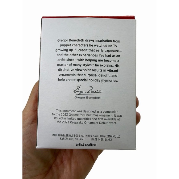 2023 Hallmark Keepsake Cinnamon's Letter To Santa Limited Edition Ornament - Picture 3 of 3